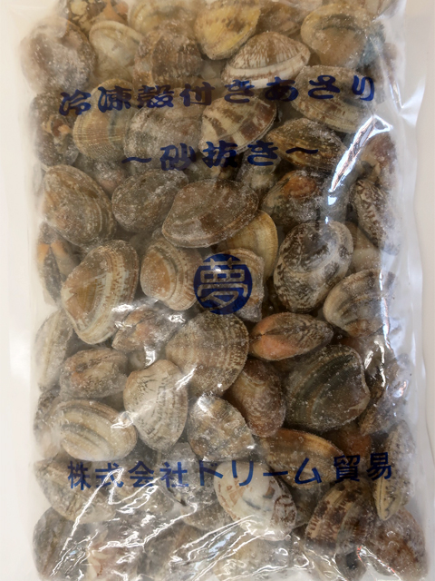IQF 殻つきあさり